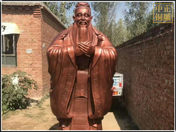 大型孔子銅像加工